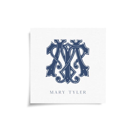 Monogram Stickers & Cards - MT - TM