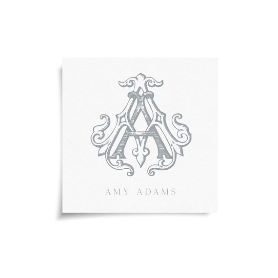 Monogram Stickers & Cards - AA