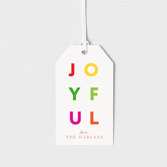 Joyful Holiday Gift Tag
