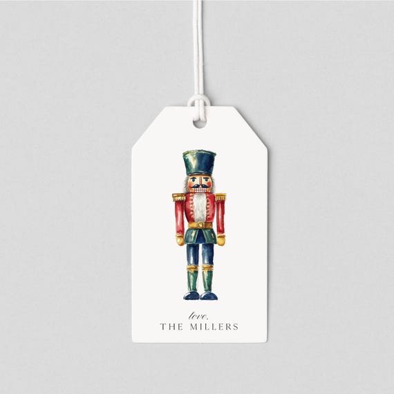 Nutcracker Holiday Gift Tag