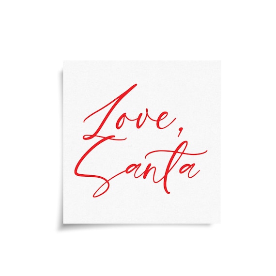 Love, Santa Gift Stickers
