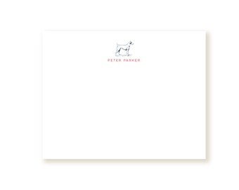 Little Dog Personalized Note Cards (Set of 10)