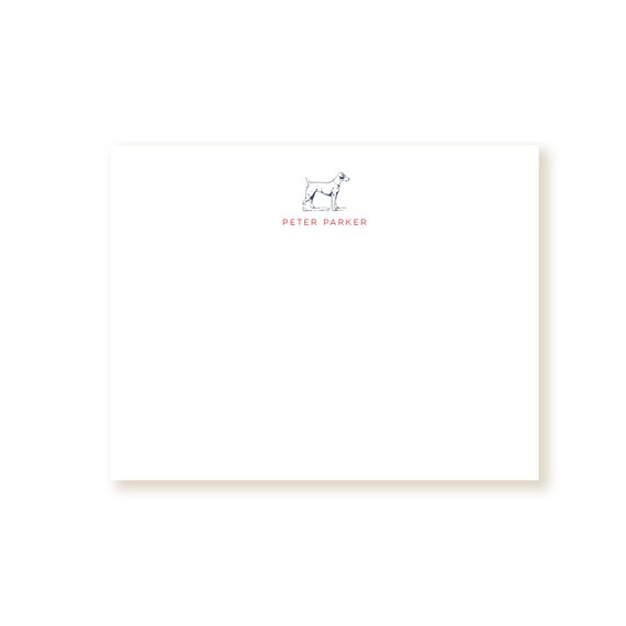 Little Dog Personalized Note Cards (Set of 10)