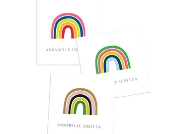 Personalized Rainbow Stickers