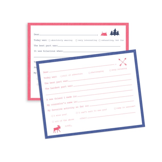 Girls Camp Fill-In-The-Blank Notecard Pack