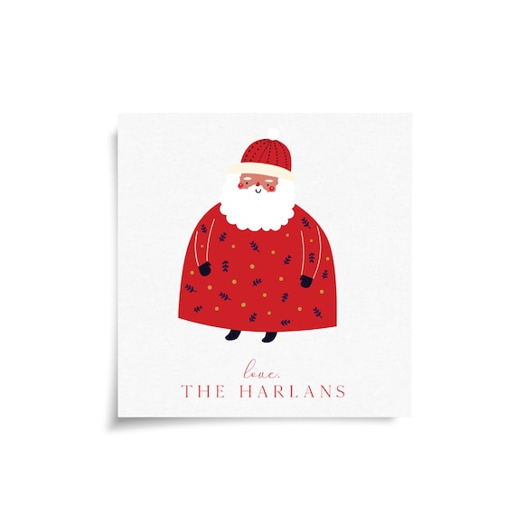 Little Santa Personalized Gift Stickers