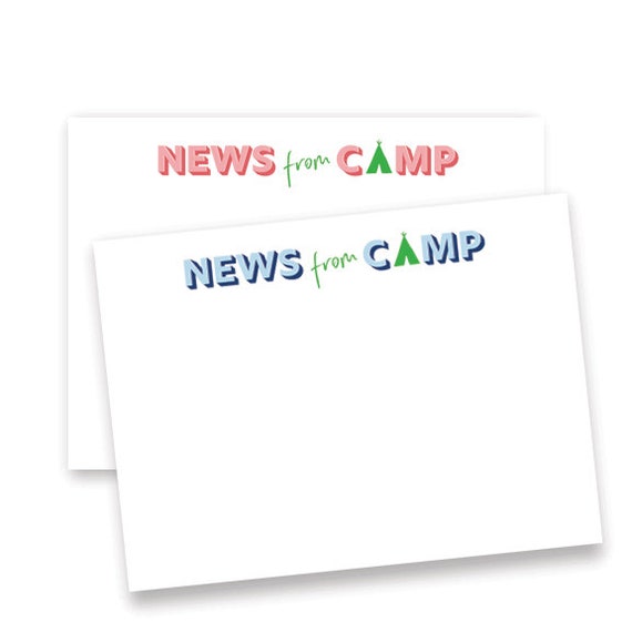 Camp Notecards - Pack of 10 A2 cards + envelopes