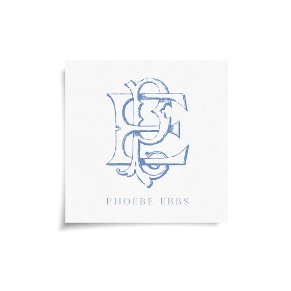 Monogram Stickers & Cards - PE - EP
