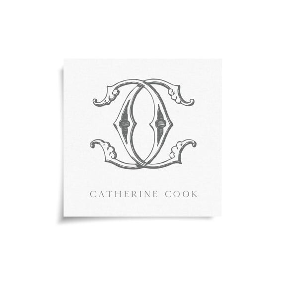 Monogram Stickers & Cards - CC