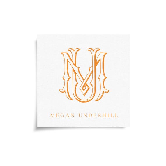 Monogram Stickers & Cards - MU - UM