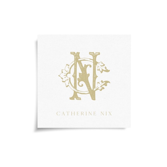 Monogram Stickers & Cards - CN - NC
