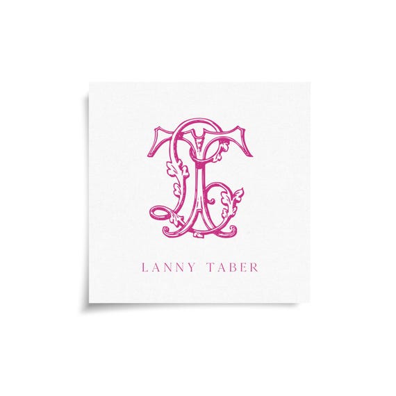 Monogram Stickers & Cards - LT - TL