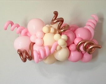 Pink Balloon Garland DIY Kit, Pink and Rose Gold balloons for Party Decorations