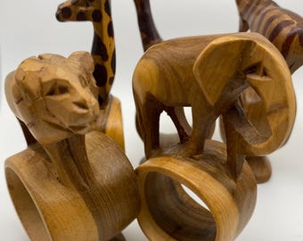 Wooden napkin rings