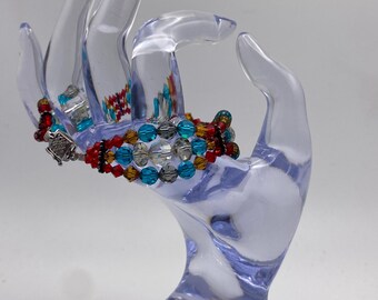 Crystal beaded bracelet