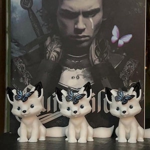 Adorable Fox with Butterfly Inspired By Onyx From Quicksilver and Brimstone, kingfisher booktok