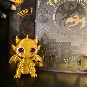 Vierter Flügel Inspirieren Andarna Niedlicher Baby-Drache, Buch, Bücherregal, Leseratte, Onyx-Sturm, Leser Geschenkidee, Geschenk für Sie, Brokkoli