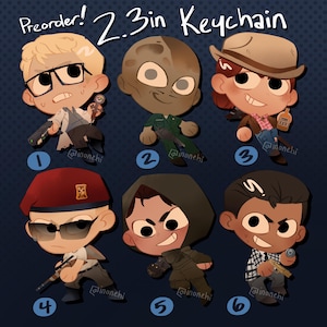 Fallout New Vegas Acrylic Glitter Keychain