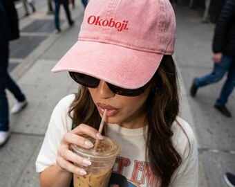 Custom Lake Hat, personalized embroidered lake cap, Okoboji, girls cabin weekend, pink hat, girls lake weekend, boating apparel, lake gift