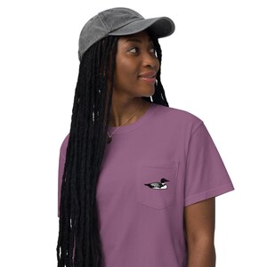 Unisex garment-dyed pocket t-shirt