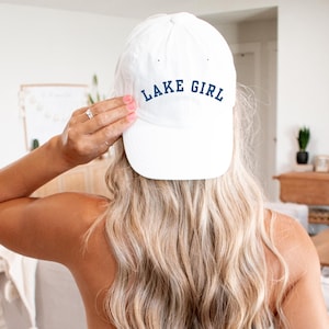 lake girl hat, lake hat, womens lake hat, lake vibes hat, lake time cap, hat embroidered, boat day hat, gift for lake lover, cabin hat