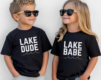 Maglietta Lake Dude per ragazzi, maglietta Lake per neonati, body Lake per neonati, vestiti Lake per neonati, magliette Lake per bambini, maglietta Lake per bambini, maglietta Lake per bambini piccoli