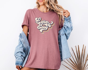 Lake It Easy Retro T-Shirt, Vintage Tee, lake it easy, lake weekend girls trip, lake t shirt, cabin t shirt, lake days shirt, lake vibes