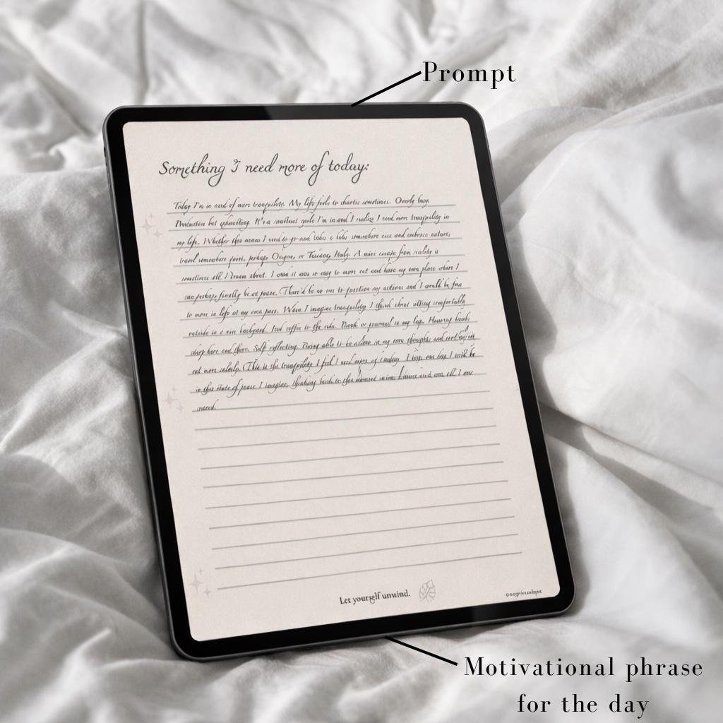Printable Self Guided Reflection Journal, Instant Download Digital ...
