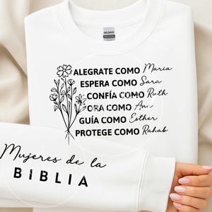 Bible Women Christian Shirt Design PNG, Christian Women's Shirt Graphic, Faith Based T-Shirt Design, Front and Sleeve Design, Sublimation