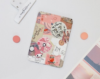 Funda personalizada con collage de temática kawaii para Kindle Basic 2024, Kindle 8/10/11/12, cubierta Colorsoft PaperWhite 5, KPW6, PW 6.8 pulgadas, regalo para mamá.