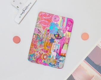 Funda personalizada Preppy Art para Kindle Basic 2024, Kindle 8/10/11/12, funda Colorsoft PaperWhite 5, KPW6, PaperWhite de 6,8 pulgadas, regalo para ella