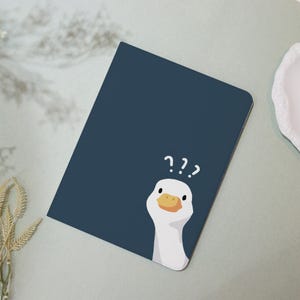 Cartoon Duck Blue Custom2024iPad7/8/9/10 Air Mini3/5/6th Gen Pro11/12.9"Inch Cover Flip Book Case Pencil Holder Auto Wake/Sleep Gift for Her