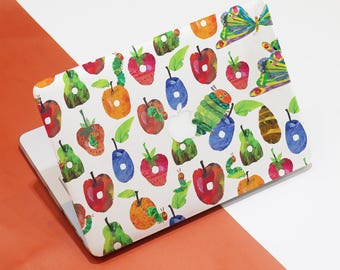 Very Hungry Caterpillar Name Custom Macbook Sleeve,Pro16 Inch Cases,Ret12/13/15 Handmade Laptop Cover,2018-2025Air A2941 A2179 Gift for Mom