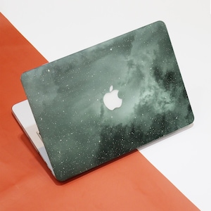 Dark Green Marble Starry Name Custom Macbook Sleeve,Pro16 Inch Cases,Ret12/13/15 Handmade Laptop Cover,2018-2025Air A2941 A2179 Gift for Mom