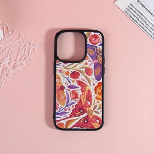 Boho Butterflies&Flowers Phone Case Personalised iPhone Case,iPhone 16 Pro Max,15 Pro,15 Plus,iPhone 14,13,12,11,XS,X Case,Custom Case,Gift
