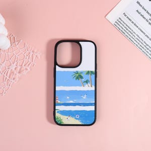 Beach Vacation Phone Case Personalised iPhone Case For iPhone 16 Pro Max,iPhone 15 Pro,15 Plus,iPhone 14/13/12/11/XS Custom Case,Gift ideas