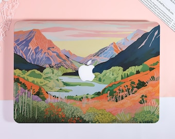 Mountain Lake Scenery Hard Macbook Case,Hard Laptop Case for Macbook Air 15/13 M3,Macbook Pro 13/14/15/16,Macbook Cover,Laptop Sleeve M3 M4