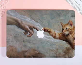 Cat Funny Art Macbook Case,Hard Laptop Case for Macbook Air 15/13 M1 M2,Macbook Pro 13/14/15/16,2020 2024 Macbook Cover,Laptop Sleeve M3 M4