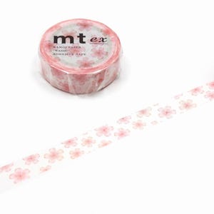 Cinta washi con diseño de flor de cerezo de Sakura / Cinta adhesiva de papel rosa con flores japonesas / MT ex Kamoi / Regalo perfecto para su papelería