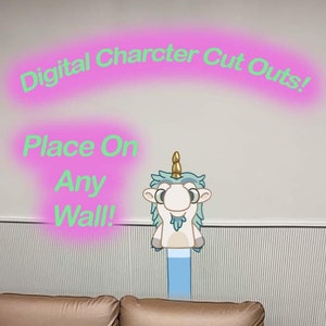 Life-Size Digital Unicorse Experience! Photo Prop and Birthday Decor! Instantly place on ANY WALL for Photo Opportunity!