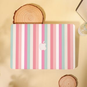 Rainbow Color Stripes MacBook Case Cover for Air 13 15 Mac, M1 M2 Air 13 A2681,A2337, A2338, Pro 13 14 15 16, 2022 2021 2020 Laptop Case