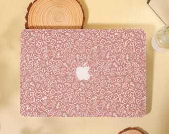 Pink Floral MacBook Case Cover: Custom Fit, Durable Protection