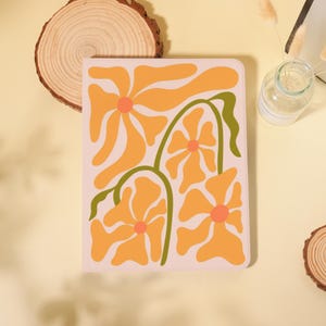Sketch Plant Pattern iPad Case With Pencil Holder Cover for 2025 Air 7/6/5/4/3th 13&quot; iPad 11/10 Gen A16 10.9&quot;11&quot; iPad Pro 12.9 Inch Mini 6/7