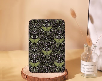 Custom Luna Moth Floral Kindle Case: Custom Fit, Durable Protection