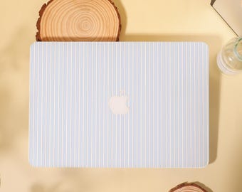 Blue Strape Dot Pattern MacBook Case Cover for Air 13 15 Mac, M1 M2 Air 13 A2681,A2337, A2338, Pro 13 14 15 16, 2022 2021 2020 Laptop Case