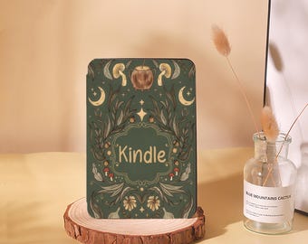Persönliche grüne Unterseite Pflanzen Kunst Design Kindle Hülle-Handmade Geschenk