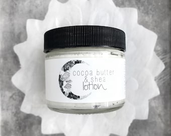 Organic Whipped Cocoa & Shea Butter Lotion // All Natural // Vegan