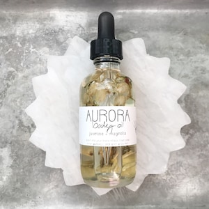 Organic Aurora Body Oil Jasmine Magnolia All Natural Vegan - Etsy