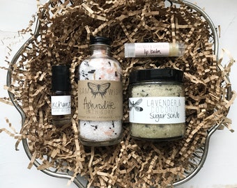 Organic Spa Gift Set // Medium // All Natural // Bath Set