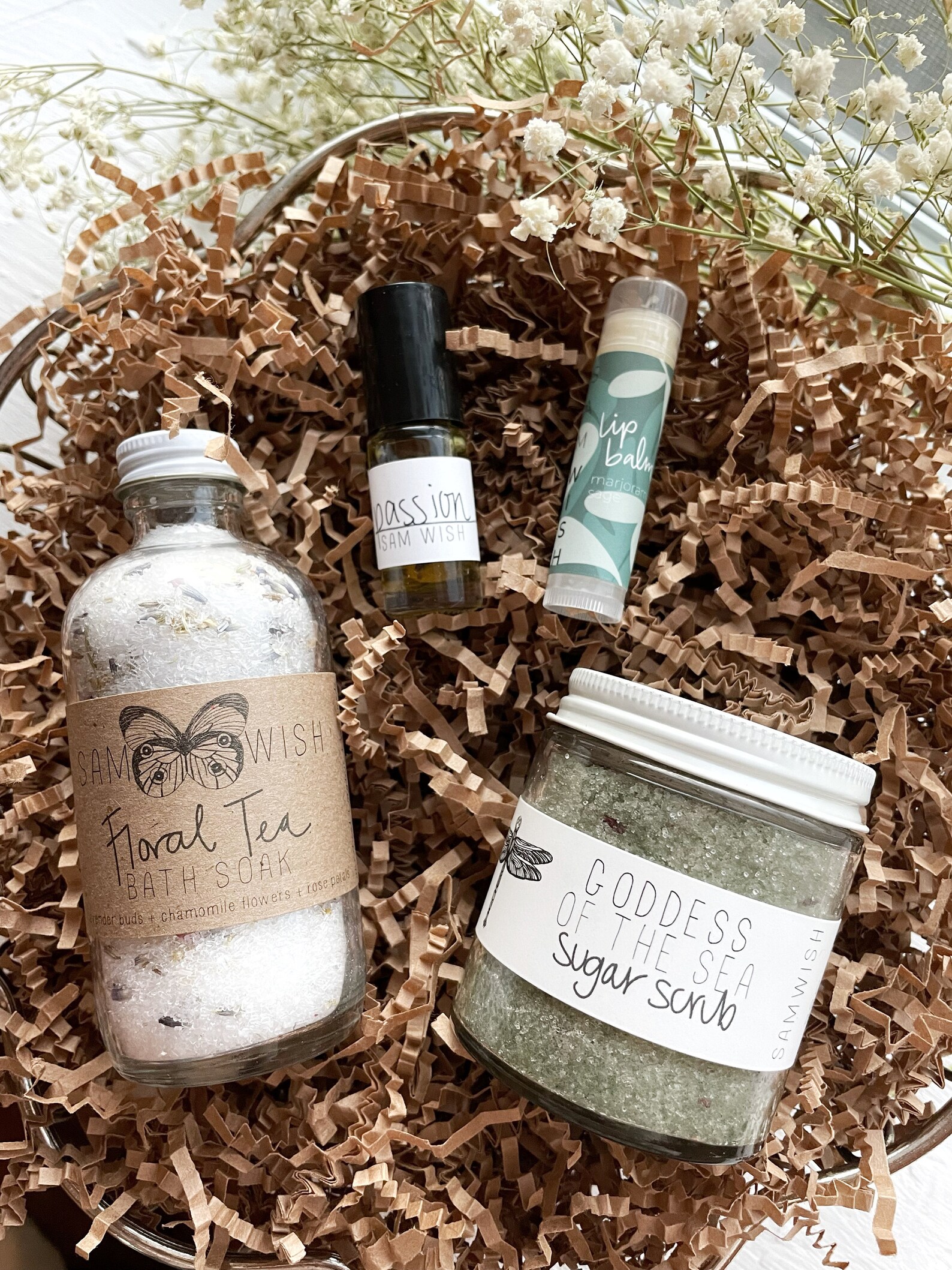 Organic Spa Gift Set // Medium // All Natural // Bath Set Etsy